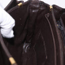 CELINE C Sulky Horse Carriage Shoulder Bag Canvas Brown Gold Auth 193569A-21