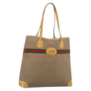 GUCCI Micro GG Supreme Web Sherry Line Bag Beige Gold 002 123 0174 Auth 193571-1