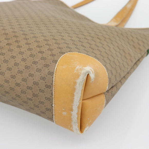 GUCCI Micro GG Supreme Web Sherry Line Bag Beige Gold 002 123 0174 Auth 193571