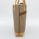 GUCCI Micro GG Supreme Web Sherry Line Bag Beige Gold 002 123 0174 Auth 193571-3