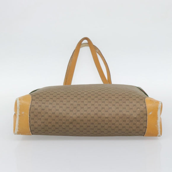 GUCCI Micro GG Supreme Web Sherry Line Bag Beige Gold 002 123 0174 Auth 193571