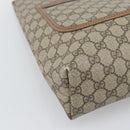 GUCCI GG Supreme Web Sherry Line Tote Bag PVC Beige Gold 002 58 6487 Auth 193572-11