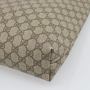 GUCCI GG Supreme Web Sherry Line Tote Bag PVC Beige Gold 002 58 6487 Auth 193572-12