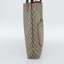 GUCCI GG Supreme Web Sherry Line Tote Bag PVC Beige Gold 002 58 6487 Auth 193572-4