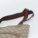 GUCCI GG Supreme Web Sherry Line Tote Bag PVC Beige Gold 002 58 6487 Auth 193572-8