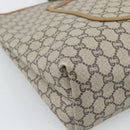 GUCCI GG Plus Supreme Web Sherry Line Tote Bag PVC Beige Gold Auth 193573-16