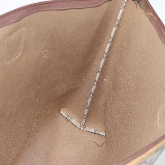 GUCCI GG Plus Supreme Web Sherry Line Tote Bag PVC Beige Gold Auth 193573