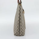 GUCCI GG Plus Supreme Web Sherry Line Tote Bag PVC Beige Gold Auth 193573-3