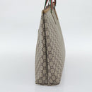 GUCCI GG Plus Supreme Web Sherry Line Tote Bag PVC Beige Gold Auth 193573-4