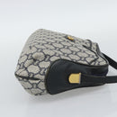 GUCCI GG Supreme Shoulder Bag PVC Navy Gold Auth 193574-4