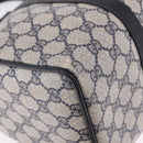 GUCCI GG Supreme Sherry Line Hand Bag PVC Navy Gold 24 02 006 Auth 193575-9