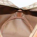 GUCCI GG Supreme Web Sherry Line Boston Bag PVC Beige Gold Auth 193576A-18