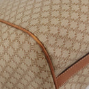 CELINE Macadam Canvas Tote Bag PVC Beige Gold Auth 193577-11