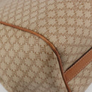 CELINE Macadam Canvas Tote Bag PVC Beige Gold Auth 193577-13