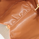 CELINE Macadam Canvas Tote Bag PVC Beige Gold Auth 193577-17