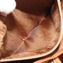 CELINE Macadam Canvas Tote Bag PVC Beige Gold Auth 193577-21