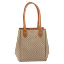 CELINE Macadam Canvas Tote Bag PVC Beige Gold Auth 193577-3