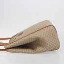CELINE Macadam Canvas Tote Bag PVC Beige Gold Auth 193577-5
