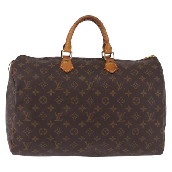 LOUIS VUITTON Monogram Speedy 40 Hand Bag M41522 LV Auth 193578