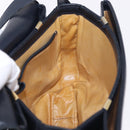 CELINE Shoulder Bag Leather Navy Gold Auth 193580A-18