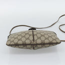GUCCI GG Supreme Web Sherry Line Bag PVC Beige Gold 904 02 647 Auth 193581-10