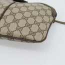 GUCCI GG Supreme Web Sherry Line Bag PVC Beige Gold 904 02 647 Auth 193581-11
