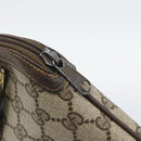 GUCCI GG Supreme Web Sherry Line Bag PVC Beige Gold 904 02 647 Auth 193581-15