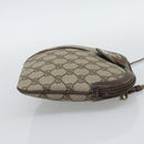 GUCCI GG Supreme Web Sherry Line Bag PVC Beige Gold 904 02 647 Auth 193581-5