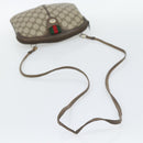 GUCCI GG Supreme Web Sherry Line Bag PVC Beige Gold 904 02 647 Auth 193581-7
