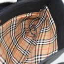 Burberrys Hand Bag Leather Black Gold Auth 193582A-18