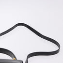 CELINE Hand Bag Leather 2way Black Gold Auth 193583A-10
