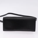 CELINE Hand Bag Leather 2way Black Gold Auth 193583A-11