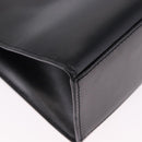 CELINE Hand Bag Leather 2way Black Gold Auth 193583A-14