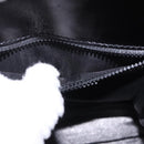 CELINE Hand Bag Leather 2way Black Gold Auth 193583A-23