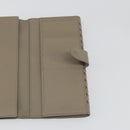 BOTTEGA VENETA INTRECCIATO Long Wallet Leather Gray Auth 193586A-14