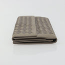BOTTEGA VENETA INTRECCIATO Long Wallet Leather Gray Auth 193586A-5