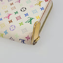 LOUIS VUITTON Monogram Multicolor Zippy Long Wallet White M60241 LV Auth 193587-15