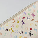 LOUIS VUITTON Monogram Multicolor Zippy Long Wallet White M60241 LV Auth 193587-9