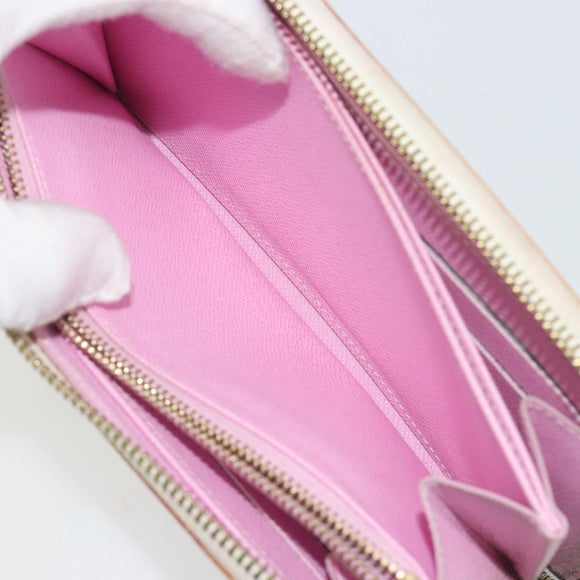 LOUIS VUITTON Monogram Multicolor Zippy Long Wallet White M60241 LV Auth 193587