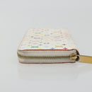LOUIS VUITTON Monogram Multicolor Zippy Long Wallet White M60241 LV Auth 193587-4