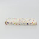 LOUIS VUITTON Monogram Multicolor Zippy Long Wallet White M60241 LV Auth 193587-6