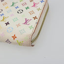 LOUIS VUITTON Monogram Multicolor Zippy Long Wallet White M60241 LV Auth 193587-7