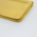 CHANEL COCO Mark Long Wallet Caviar Skin Yellow Gold CC Auth 193588-10