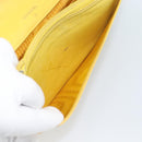 CHANEL COCO Mark Long Wallet Caviar Skin Yellow Gold CC Auth 193588-19