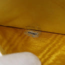 CHANEL COCO Mark Long Wallet Caviar Skin Yellow Gold CC Auth 193588-22