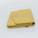 CHANEL COCO Mark Long Wallet Caviar Skin Yellow Gold CC Auth 193588-5