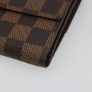 LOUIS VUITTON Damier Ebene Portefeuille Elise Wallet N61654 LV Auth 193590V-15