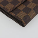 LOUIS VUITTON Damier Ebene Portefeuille Elise Wallet N61654 LV Auth 193590V-16