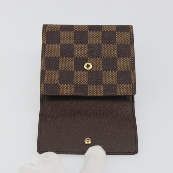 LOUIS VUITTON Damier Ebene Portefeuille Elise Wallet N61654 LV Auth 193590V