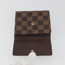 LOUIS VUITTON Damier Ebene Portefeuille Elise Wallet N61654 LV Auth 193590V-18
